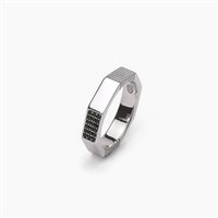 Anello Mabina Uomo SFACCIATO in Argento Zircone 523265-23 - 523265-23
